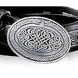 Silvertone Oval Belt Buckle
