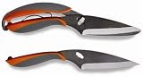 CulinHome Nizor Scissor Knife with Orange and Grey Handles