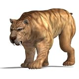 Dinosaur Smilodon - 48H x 48W - Peel and Stick Wall Decal by Wallmonkeys