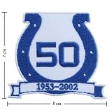 Indianapolis Colts Logo Anniversary Embroidered Iron on Patches