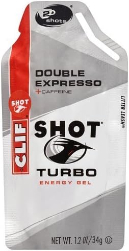 Clif Shot Organic Energy Gel - Double Expresso with Caffeine 34 g(Pack of 24) by SHOT TURBO GEL