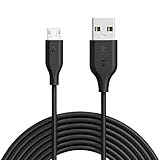 Anker PowerLine Micro USB ケーブル【防弾仕様の高耐久ケブラー繊維】急速充電 高速データ転送対応 数千回以上の折り曲げテスト Samsung、Nexus、LG、 Motorola、Android スマートフォン他対応 ( 3.0m)