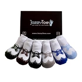 Infant/Toddler Boys' Jazzy Toes Socks 6-pk. - Wingtips