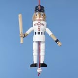 Club Pack of 12 MLB Boston Red Sox Wooden Nutcracker Christmas Ornaments 6"