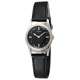 Seiko Women's SWL001 Braille Black Leather Strap Watch