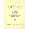 Poesies, tome 2. Les �lements, autres po�mes symphonies...