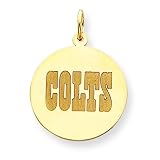 14K Indianapolis Colts Lrg Disc Charm