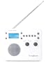 Tivoli Audio SongBook AM / FM Alarm Clock Travel Radio, White