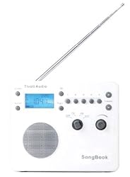 Tivoli Audio SongBook AM / FM Alarm Clock Travel Radio, White