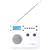 Tivoli Audio SongBook AM / FM Alarm Clock Travel Radio, White
