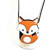 Baby Fox Embroidered Faux Leather Cross Body Bag