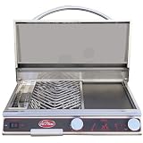 Cal Flame BBQ08882E 23 Gourmet Trio Electric Grill with Searing Zone, Warming Zone,...