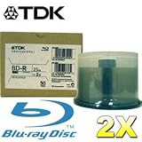 TDK - 50 x BD-R - 25 GB 2x - spindle - storage media