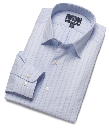 Dockers Men's Blue Ground with Twill Stripe Shirt
