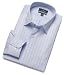 Dockers Men's Blue Ground with Twill Stripe Shirt