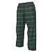 Blackwatch tartan plaid check flannel cotton pants for lounging, sleep, sports. Unisex relaxed fit, available in 3 Youth sizes, exposed elastic waist