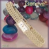 Solid 14K Diamond Cut Rope Bracelet Watch by Geneve