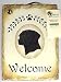 Black Lab Labrador Retriever 6x8 Hanging Welcome Slate