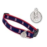 Boston Red Sox Official MLB Dog Collar w/ Collar Charm - Size Medium/Large 16-26