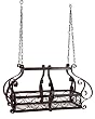 35" Elaborate Hanging Wrought Iron Decorative Kitchen Pot Rack