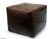 Leather Ottoman, 'Comfort' Leather Ottoman, 'Comfort'
