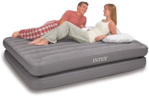 New Intex 2-in-1 Convertible Queen Raised Air Bed Airbed Mattress | 67744E