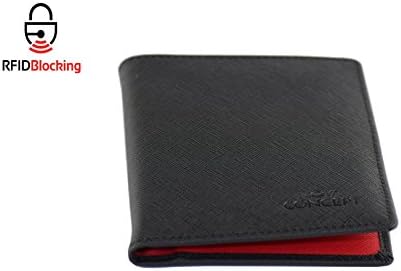 RFID Top Leather Passport Cover Travel Wallet, Holder,Case for Men Women Red Black