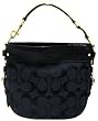 Coach Zoe Large Signature Black Shoulder Bag - 12674