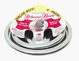 Universal Drip Pans 4-pc. Set - Chrome (2 Large/ 2 Small)