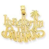 14k It's Better in The Bahamas Pendant