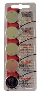 CR2032 Maxell LITHIUM 5 BATTERIES