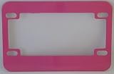 Motorcycle License Plate Frame Meta (Pink)