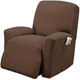 Stretch Sensations Newport Recliner Stretch Slipcover, Cocoa