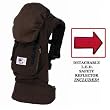 Ergo Baby BC9ODCK Organic Dark Chocolate Baby Carrier with Kona Lining And LED Safety Reflector Light Ergo Baby BC9ODCK Organic Dark Chocolate Baby Carrier with Kona Lining And LED Safety Reflector Light