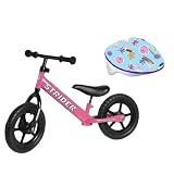 Strider Prebike Balance Running Bike Pink Plus Protective Toddler Helmet