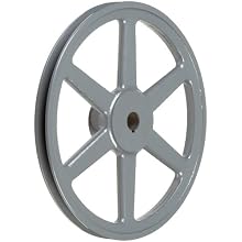 TB Woods Bored-to-size V-Belt Sheave, A Belt Section, 1 Groove, Cast Iron