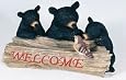 Black Bear Cubs Platform Wild Bird Feeder