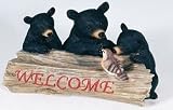 Black Bear Cubs Platform Wild Bird Feeder
