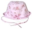 Pink Flower Print French Baby Sunhat Pink Flower Print French Baby Sunhat