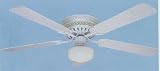 Contractor Hugger White Ceiling Fan With Light