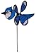 In the Breeze 2818 — Baby Blue Jay Ground Spinner — Small Wind Spinner for Gardens, Planters, Flower Pots, Yards
