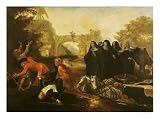 The Abbess of Etival Returning to Le Mans with Four Nuns Stretched Canvas Poster Print