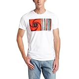 Ben Sherman Men's Graphic Crew Neck Tee, White, Large