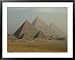 Giza Pyramids Complex, Egypt Framed Art Poster Print by Claudia Adams, 39x31
