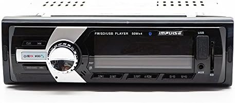 Car Stereo Impulse Wireless Bluetooth with Remote control, Car Stereo Receiver with 20 watts x 4, USB Port, SD Card Slot, USB, MP3 and FM / AM Radio Model 6243