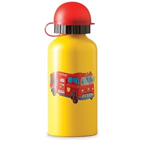 Click here to buy FIRETRUCK boy STAINLESS STEEL eco kids WATER bottle by Crocodile Creek.
