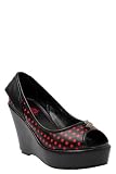 Torrid Plus Size T.U.K. Red and Black Polka Dot Dice Peep Toe Wedge 410FpjlxlBL. SL160 Torrid Plus Size T.U.K. Red and Black Polka Dot Dice Peep Toe Wedge