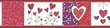 A.S. Cr&eacute;ation 6917-12 Bord&uuml;re, Herzen, rot pink lila