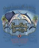Amphibious Outfitters Seaside Bar & Grill T-Shirt Blue Jean Large