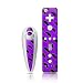 Batty Purple Halloween Design Skin Decal Sticker for the Nintendo Wii Nunchuk + Remote Controller